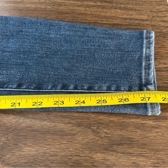 ❤️ Frame Denim Blue Skinny Jeans with Distressed Details Le High Skinny 27x28 - Picture 8 of 9